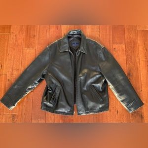 Vintage men's leather jacket size L